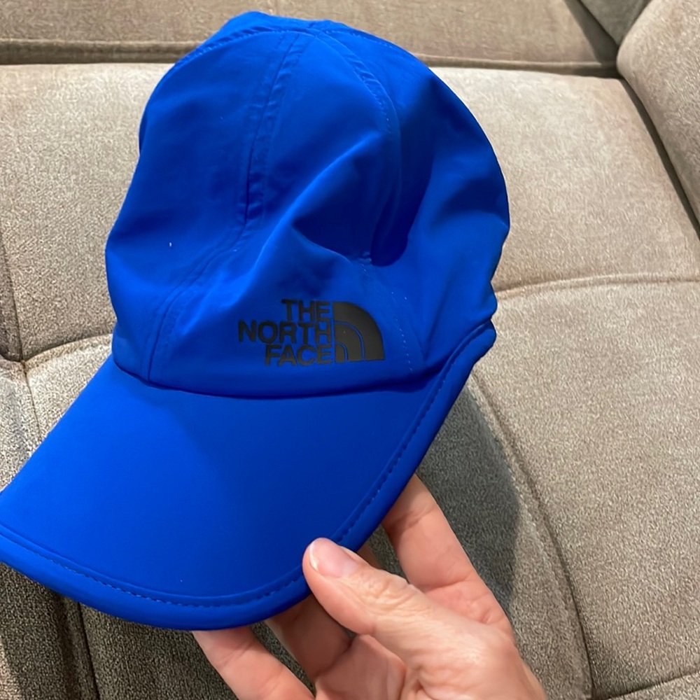 North face running cap blue baseball hat